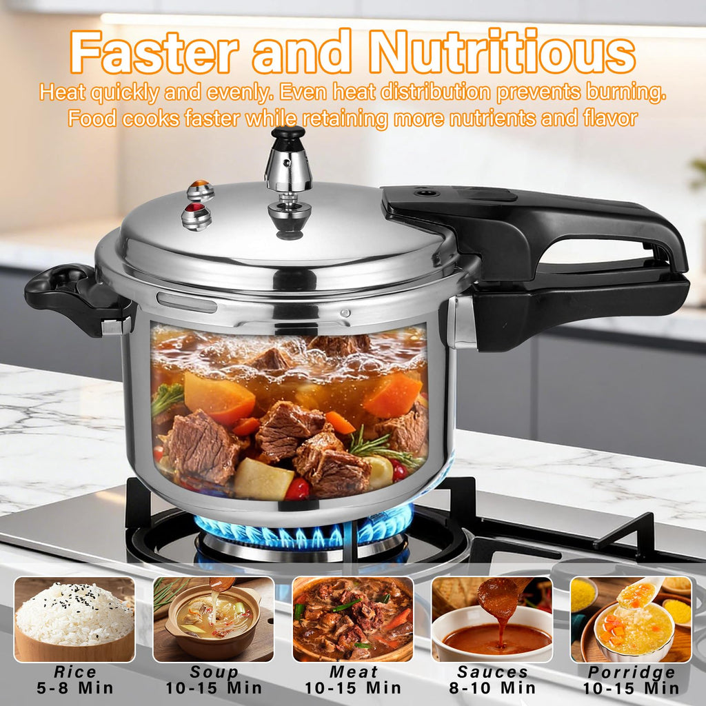 4.2 Quart Aluminum Stovetop Pressure Cooker X26081