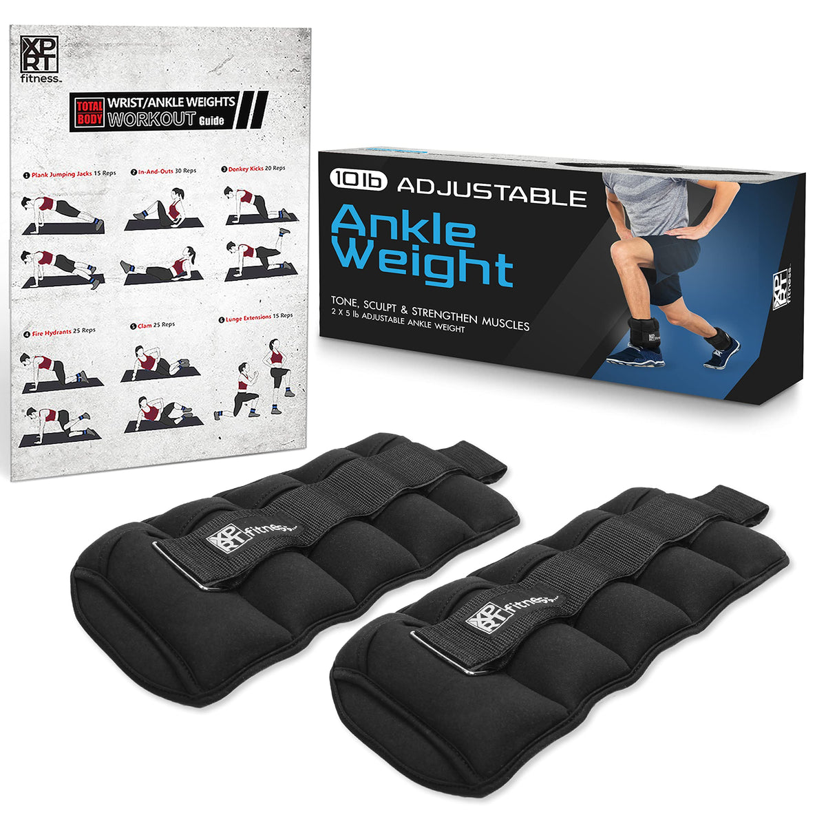 Adjustable Ankle Weights 2-10 lb G918848