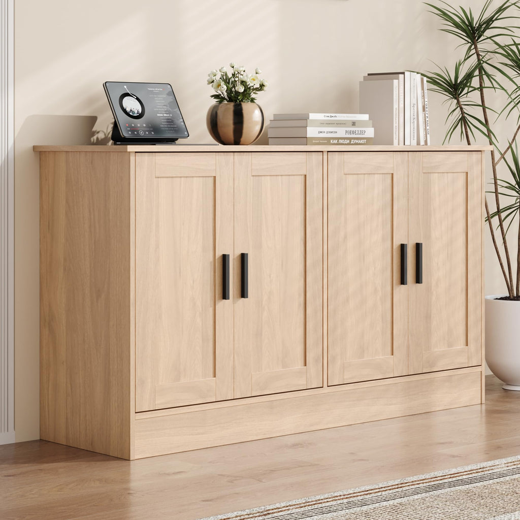 53" Oak Buffet Cabinet with Storage H260957