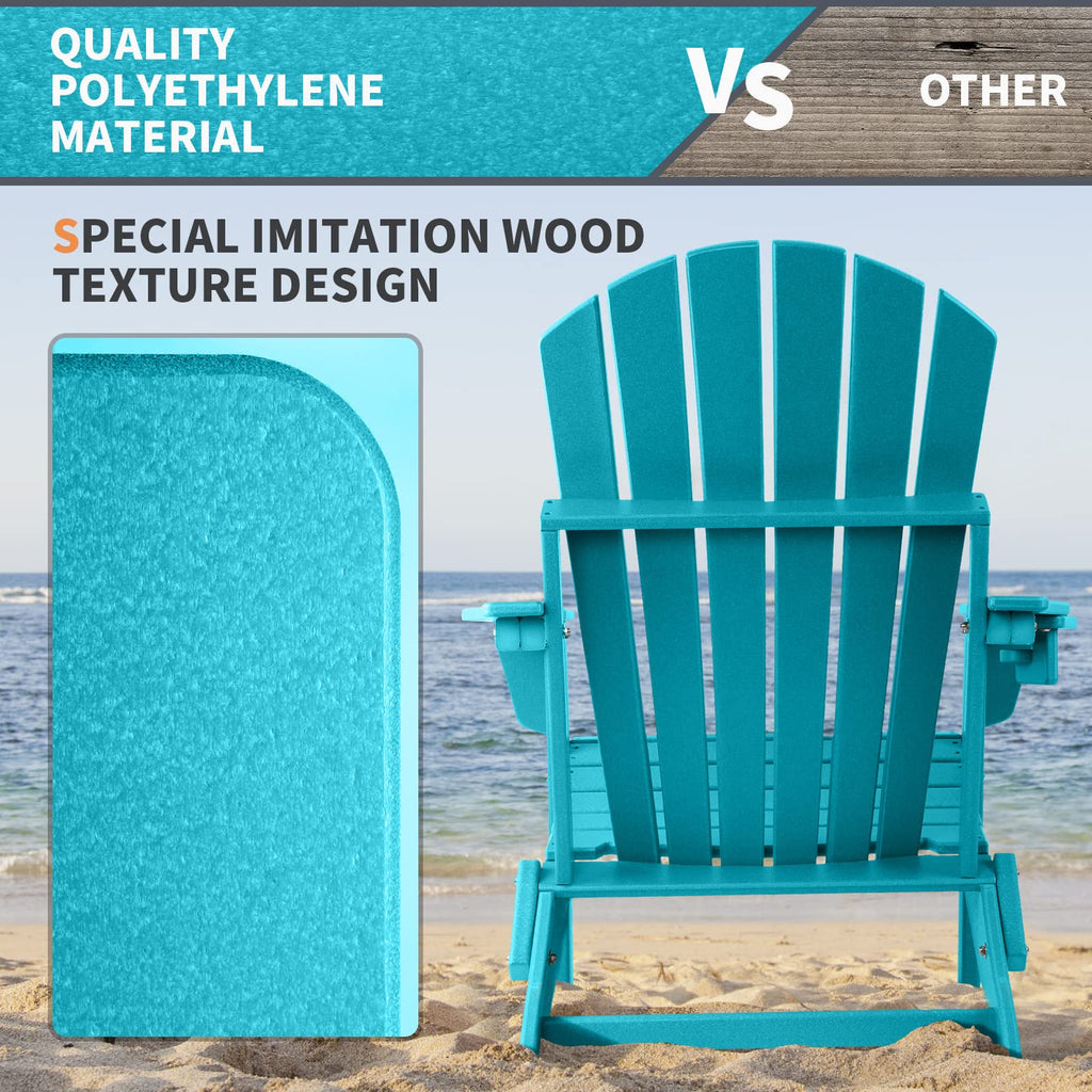 Oversized Folding Adirondack Chair Set of 2 Q68931