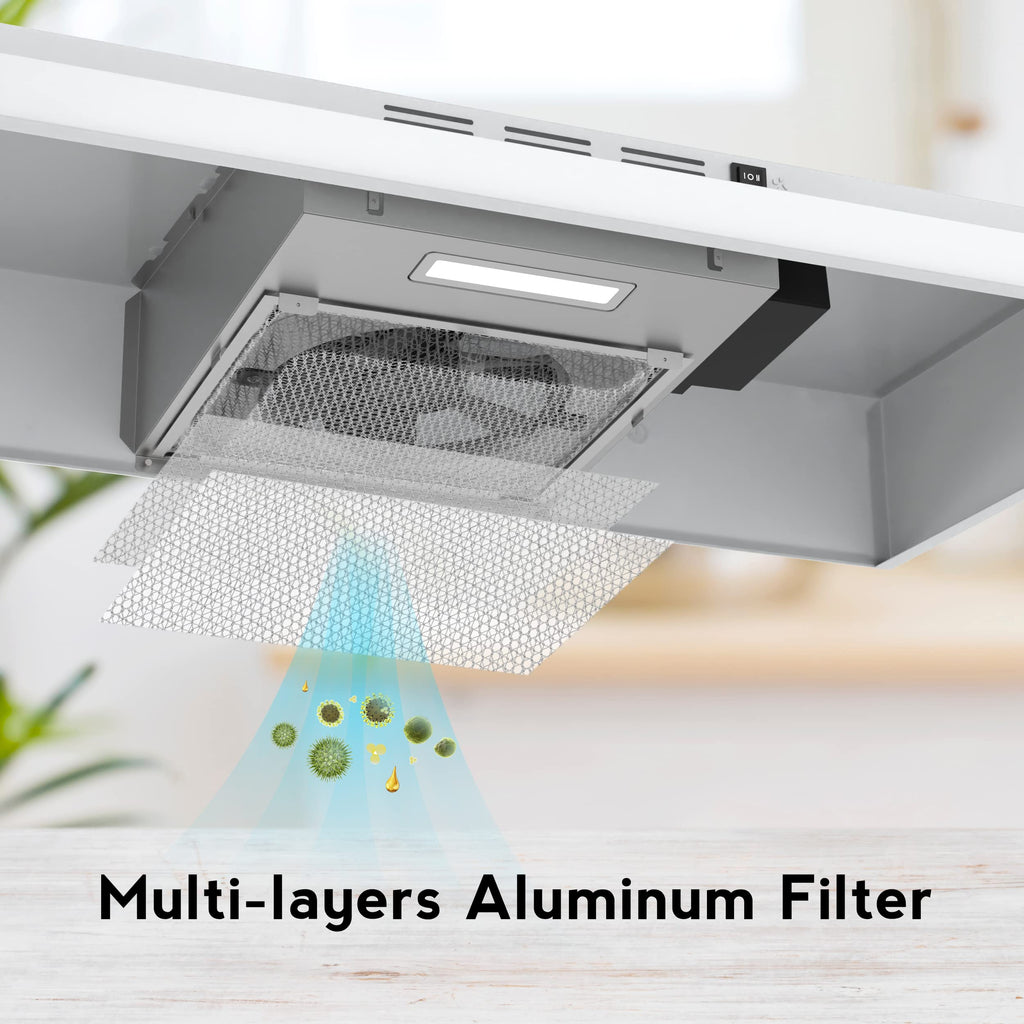 White 30 inch Under Cabinet Range Hood W792