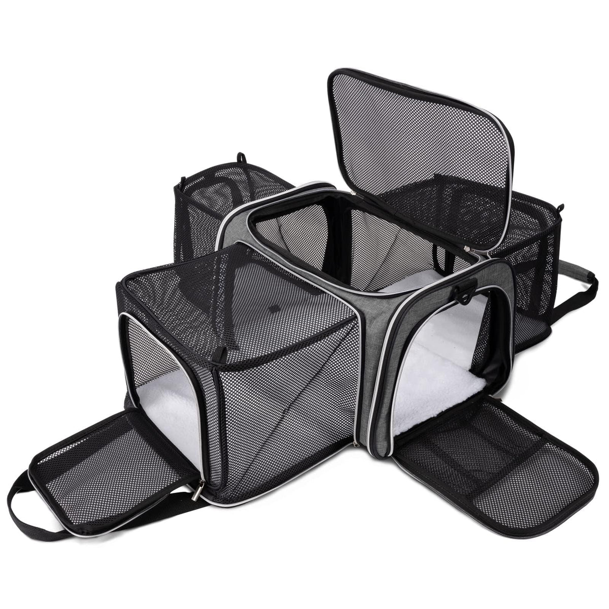 Airline Approved Soft Side Pet Carrier with Fleece Pad Z7404