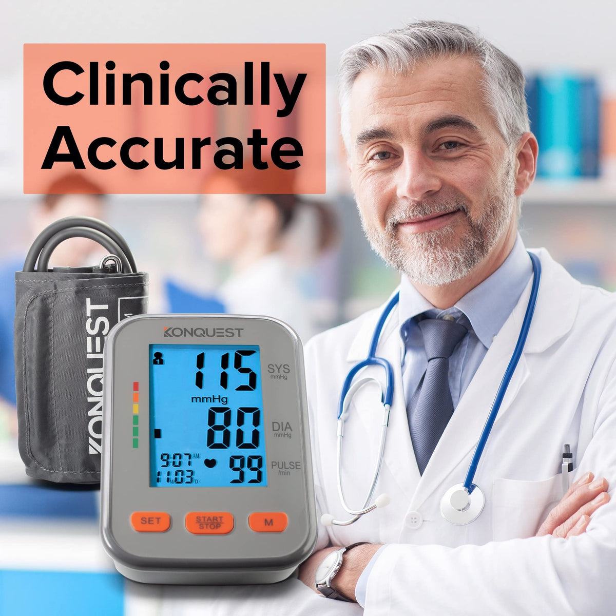 Automatic Upper Arm Blood Pressure Monitor Extra Large Cuff R2009