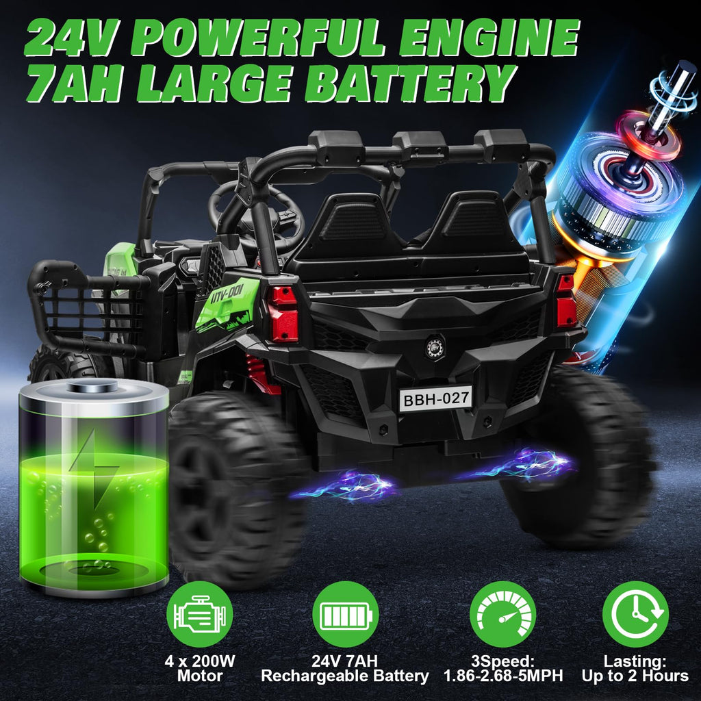 2 Seater 24V Powered Ride on Car with Remote O1362