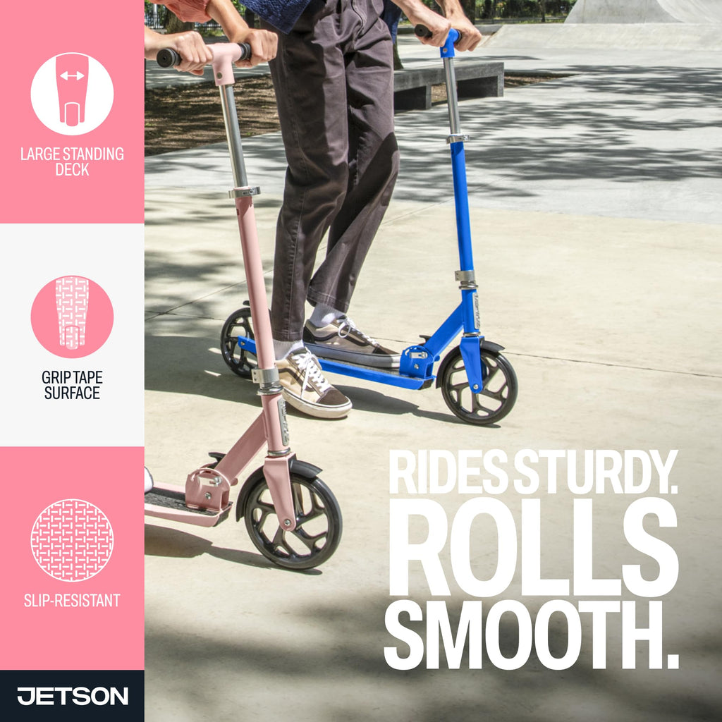 2-Wheel Kick Scooter with Wide Deck and Adjustable Handlebar T2241