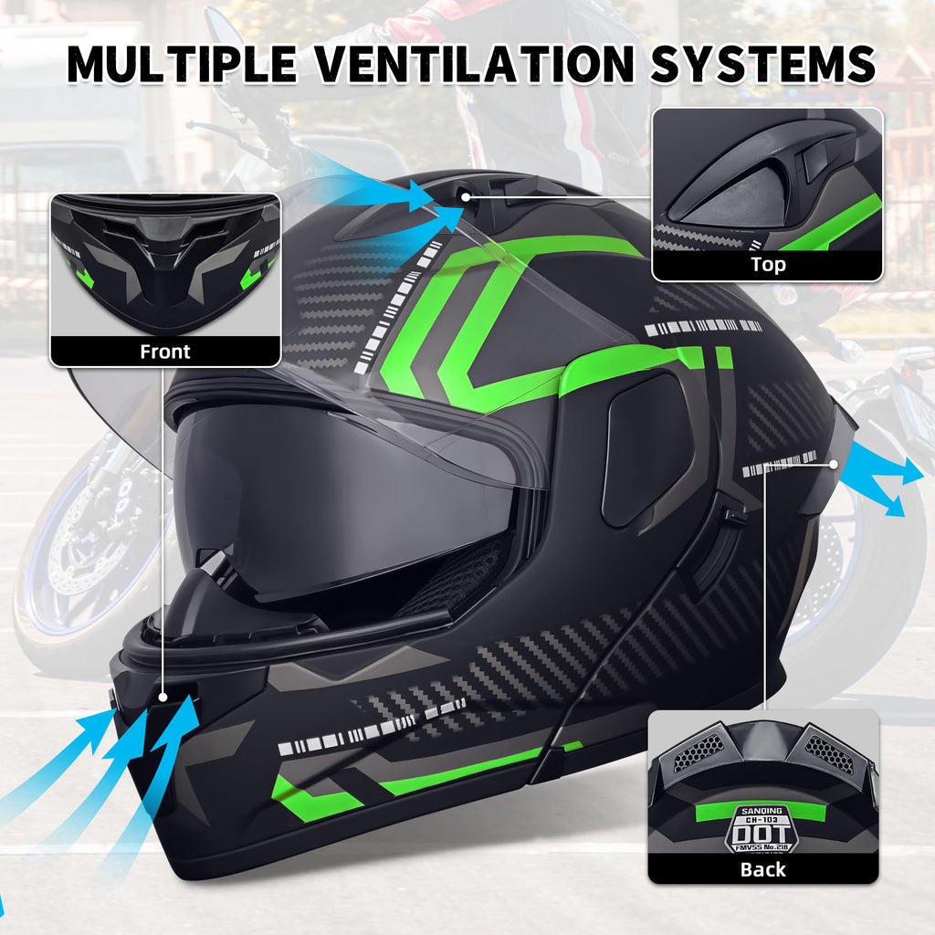 Flip-Up Full Face Motorcycle Helmet V224937