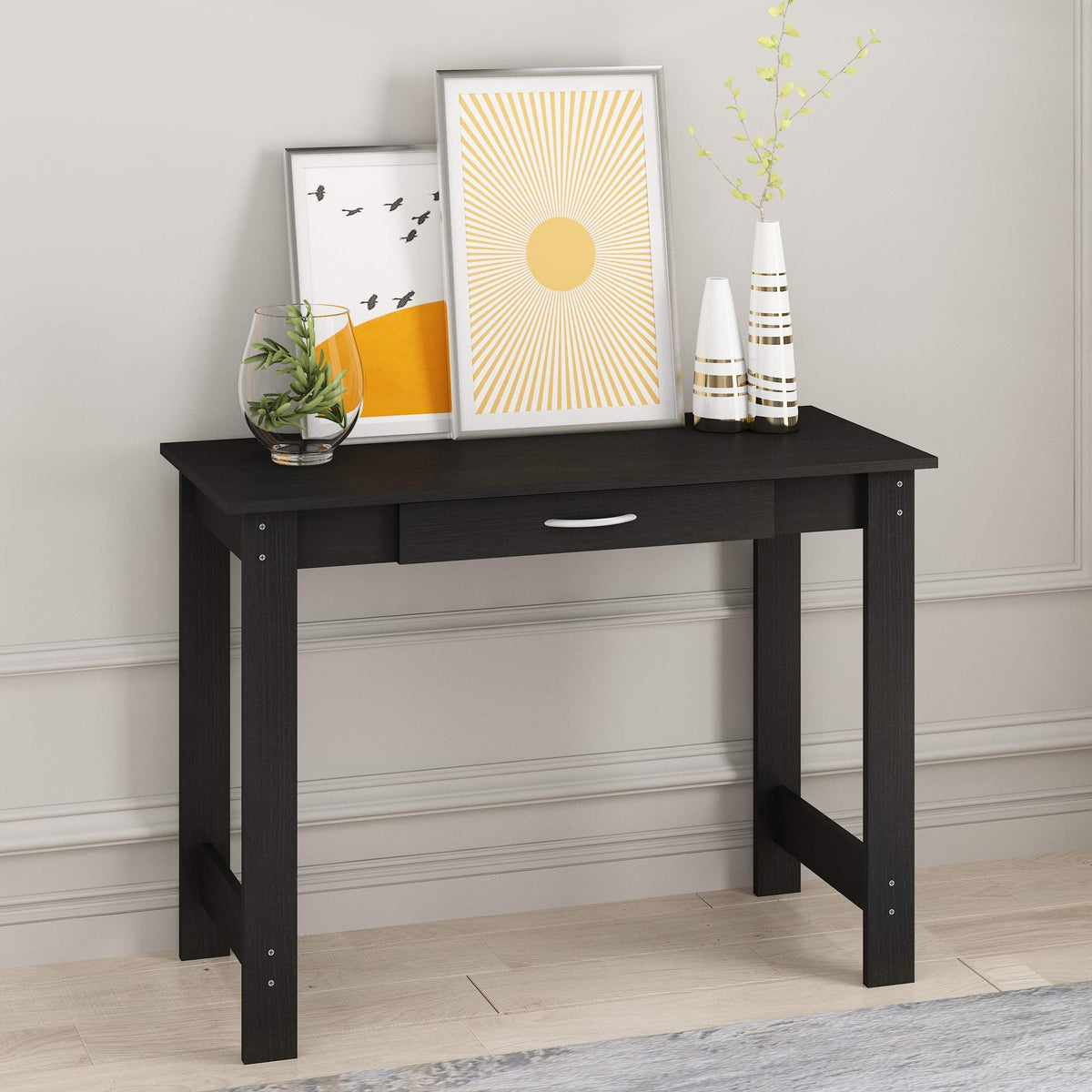 Black Writing Desk with Drawer K604635