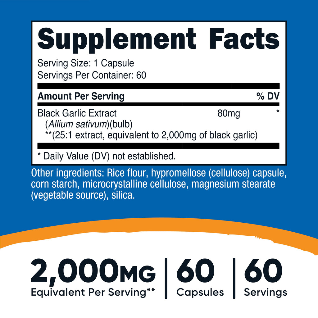 Black Garlic Extract 60 Capsules E57052