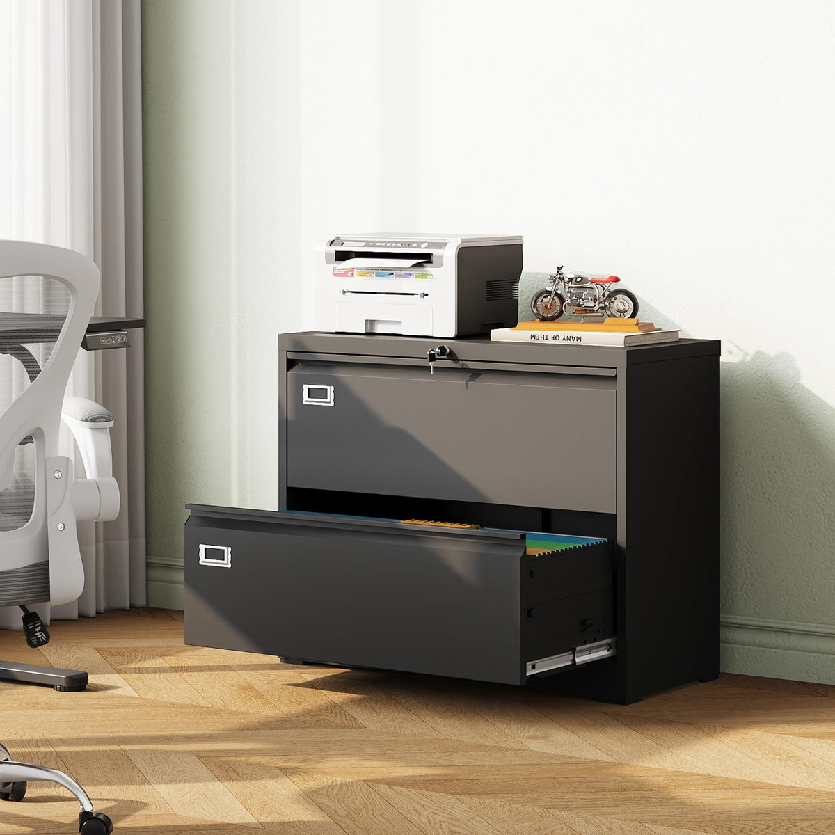2 Drawer File Cabinet with Lock B101