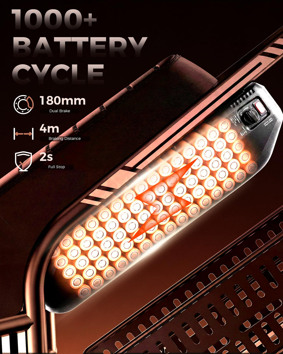 1000W Fat Tire Electric Bike with 48V 13Ah Battery F964