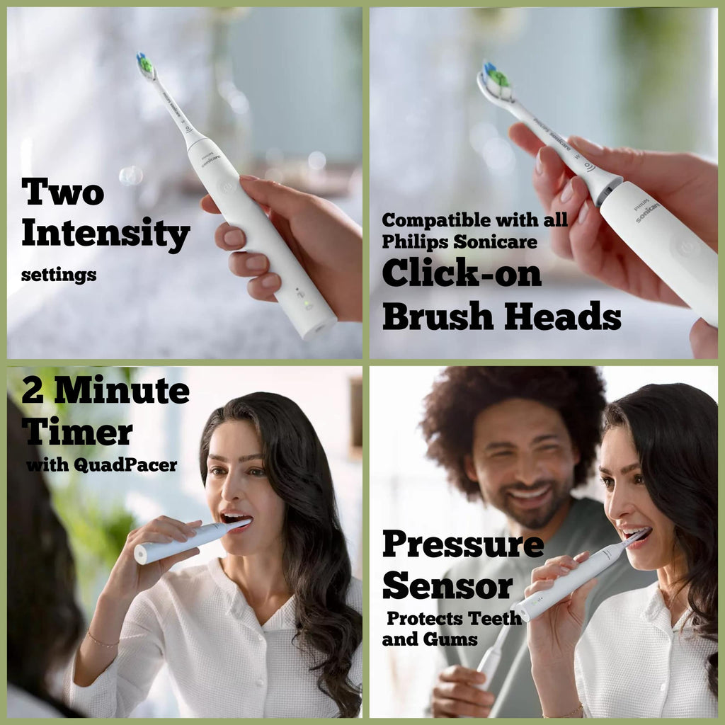 Rechargeable Electric Toothbrush with Pressure Sensor and Travel Case G20780