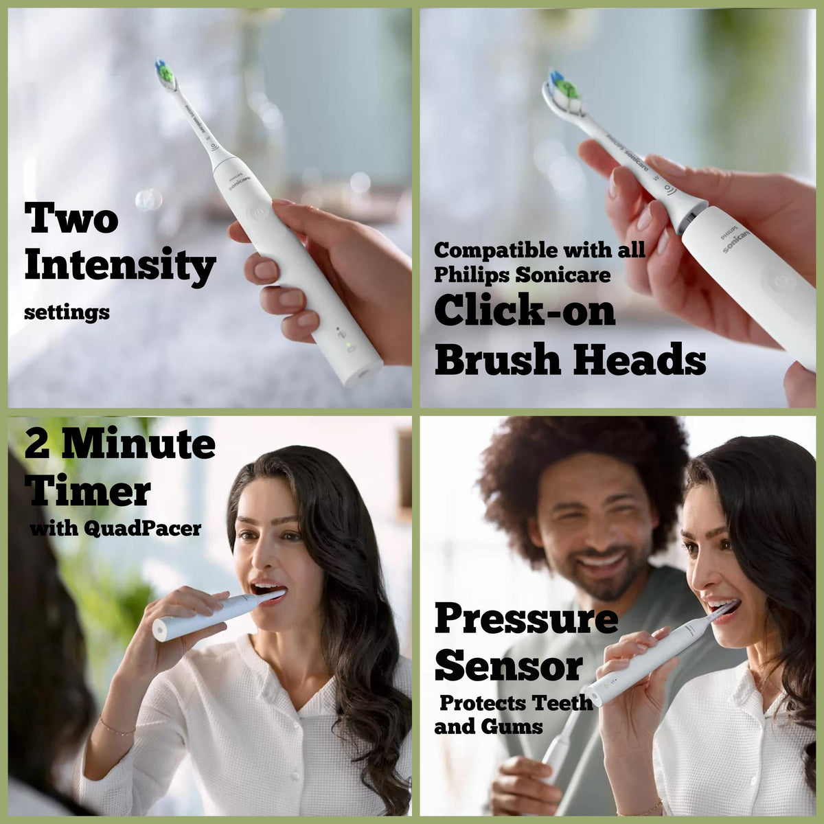 Rechargeable Electric Toothbrush with Pressure Sensor and Travel Case G20780