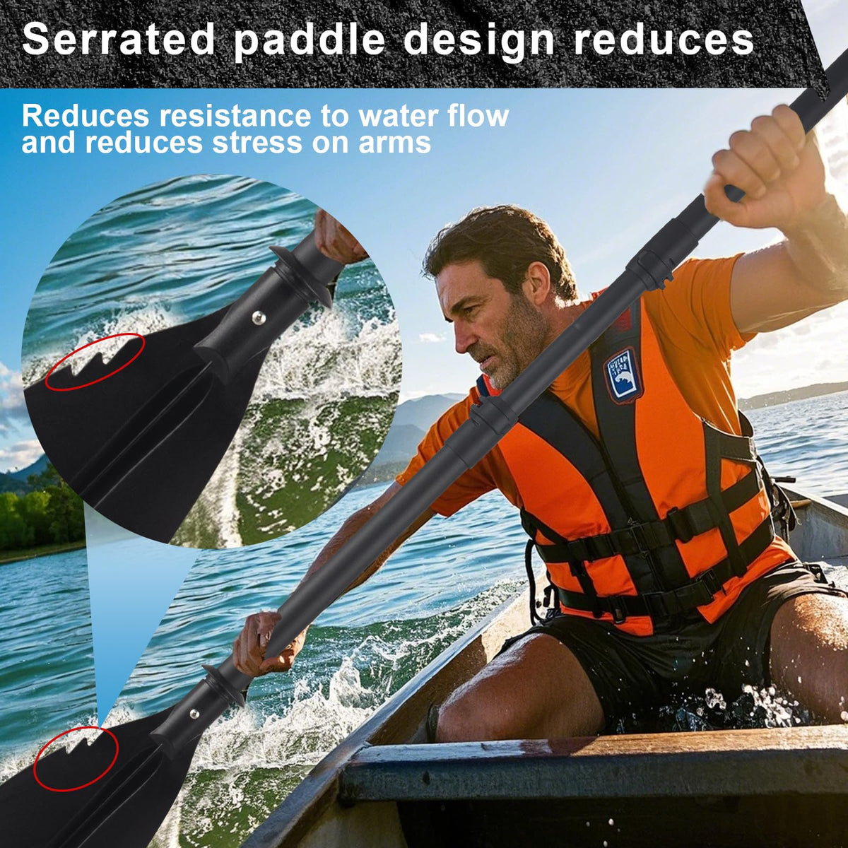 Telescoping Kayak Paddles with Paddle Leash M418520