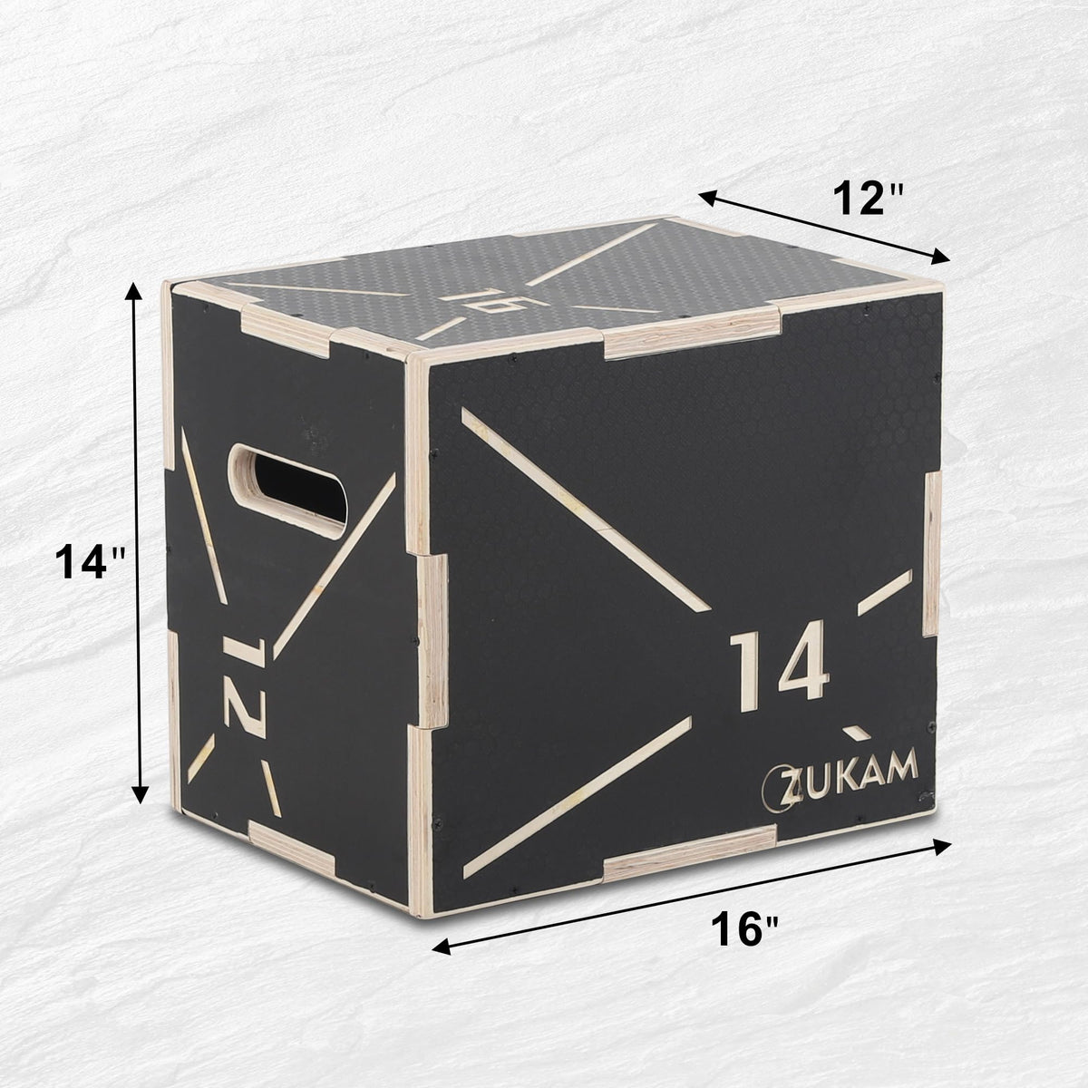 Non-Slip Wood Plyometric Jump Box W739