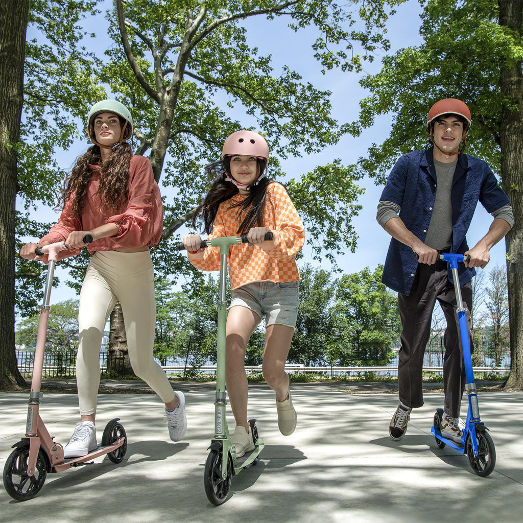 2-Wheel Kick Scooter with Wide Deck and Adjustable Handlebar T2241