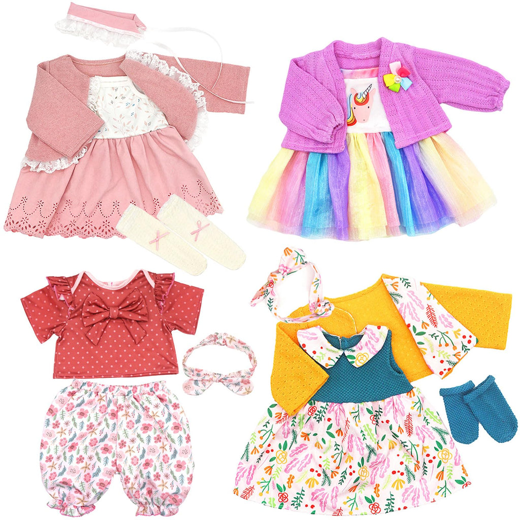 18-22 Inch Doll Clothes 4-Packs Q9137