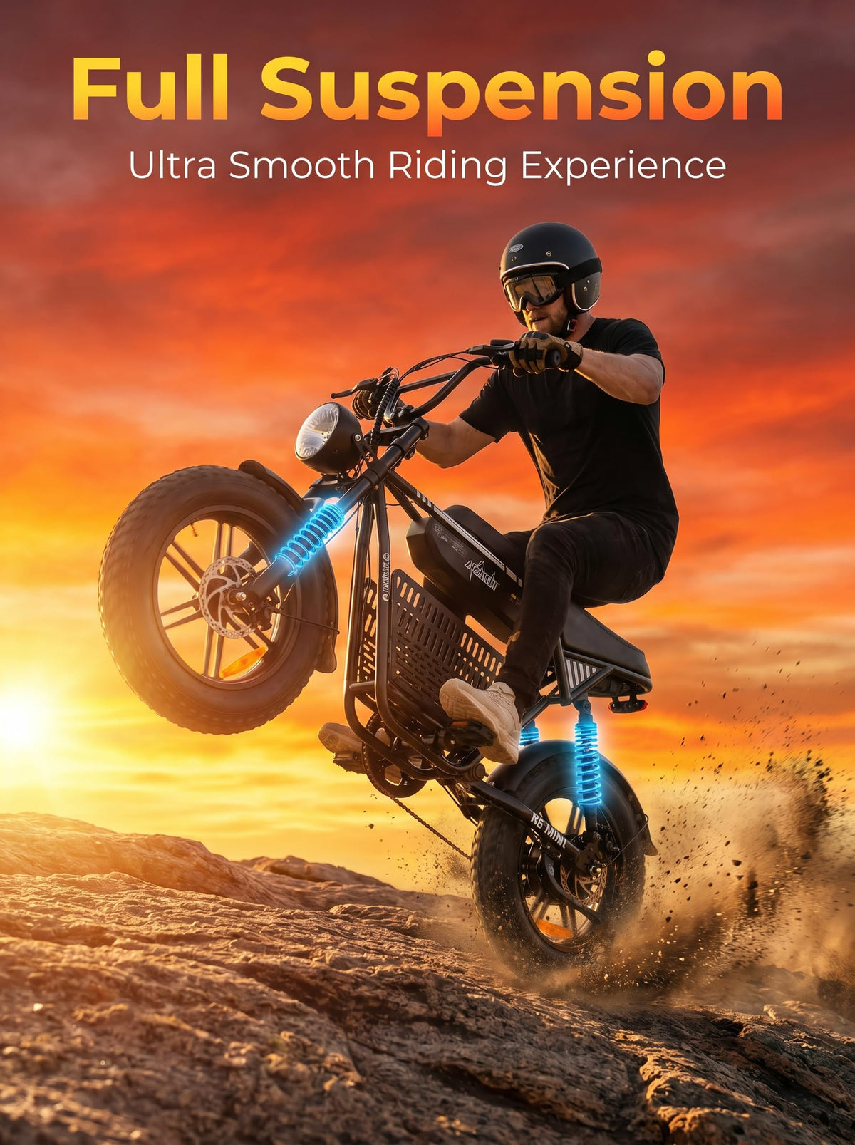 1000W Fat Tire Electric Bike with 48V 13Ah Battery F964
