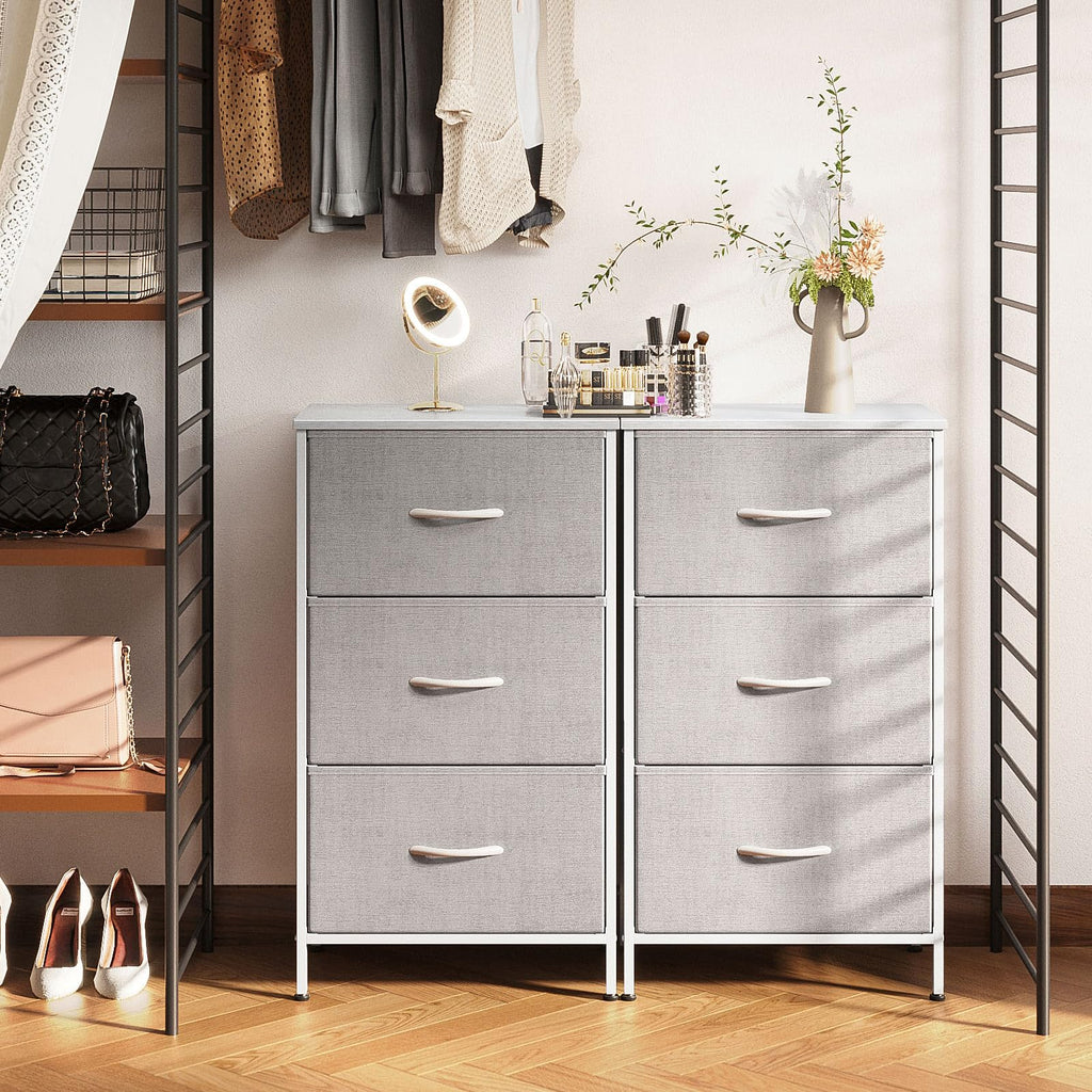 Light Grey 3 Drawer Dresser K83486