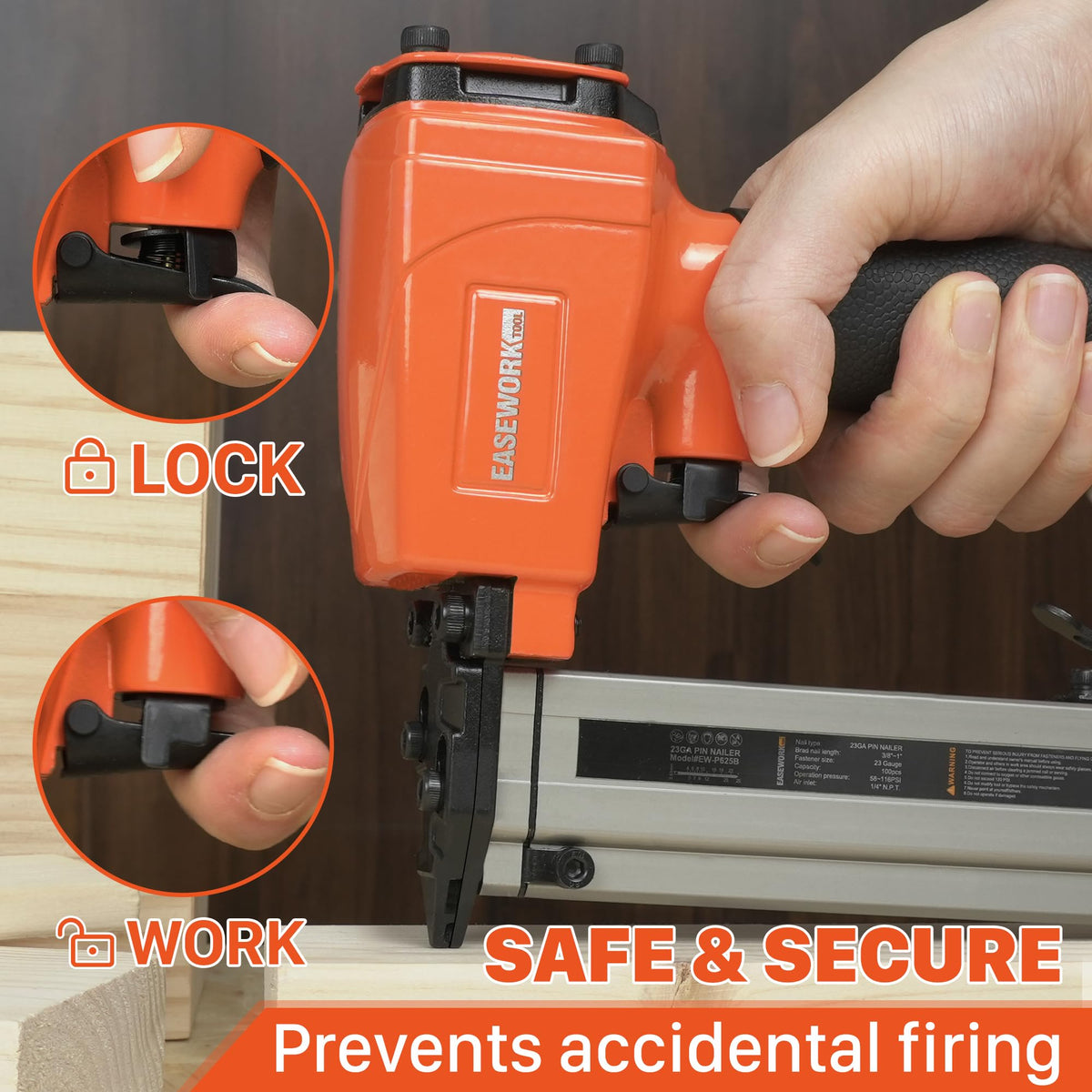 23 Gauge Pneumatic Pin Nailer W25834