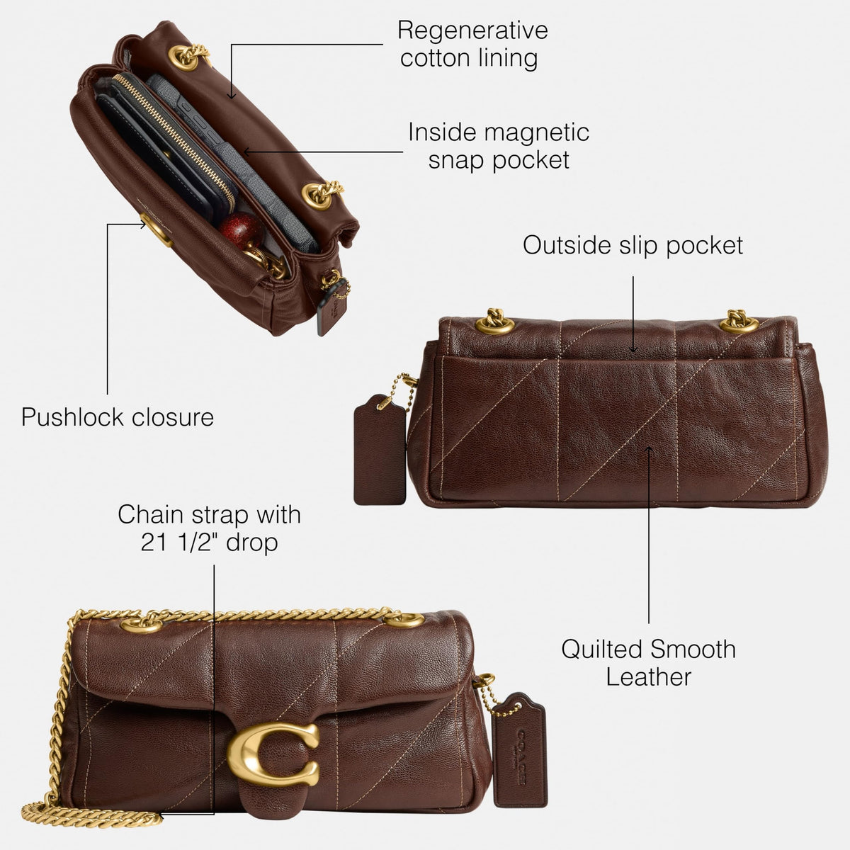 Shoulder Bag 20 With Quilting A2079