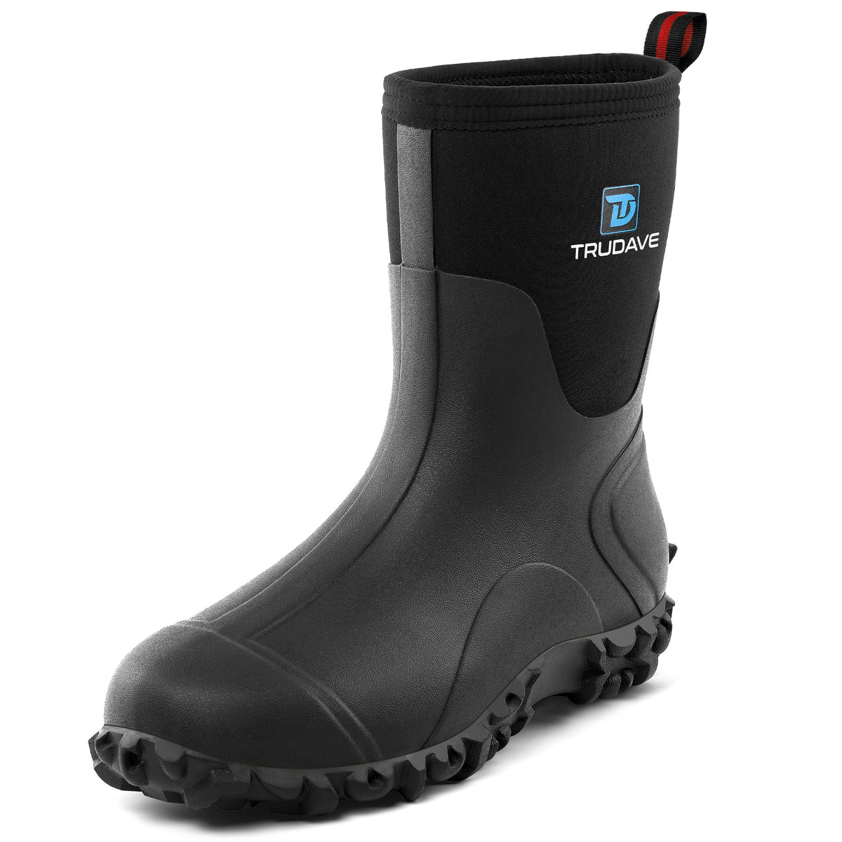 6mm Neoprene Insulated Mid Calf Waterproof Rubber Work Boots J79269