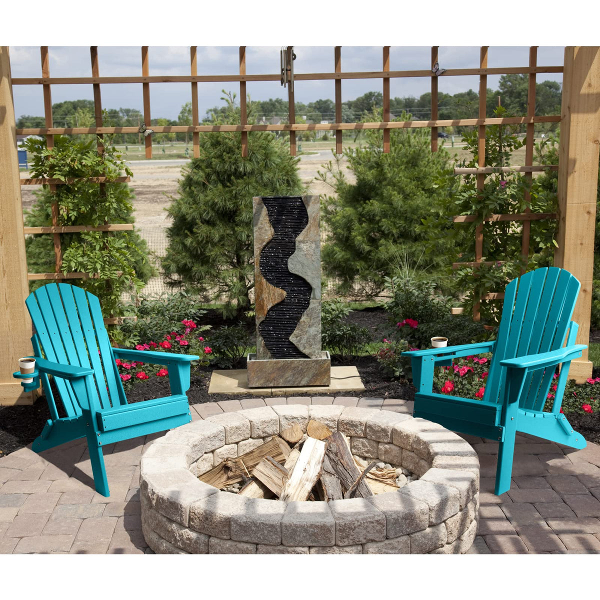 Oversized Folding Adirondack Chair Set of 2 Q68931
