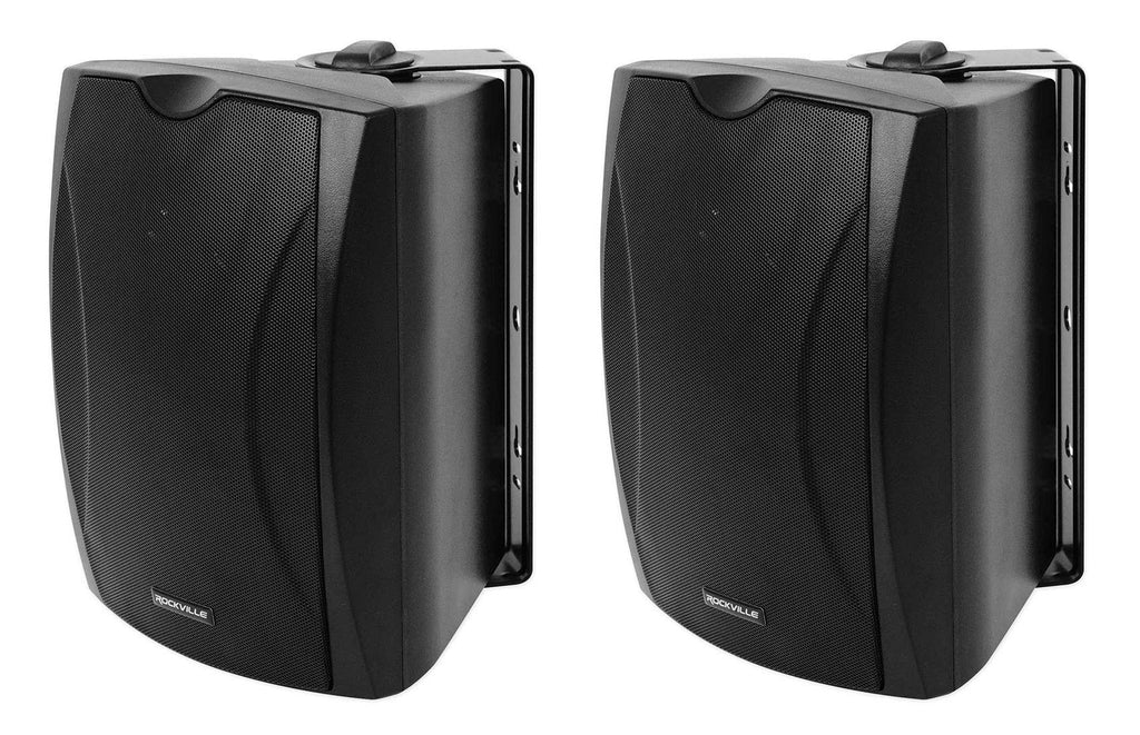 Black Indoor/Outdoor Wall Speaker, 2-Pack H58121