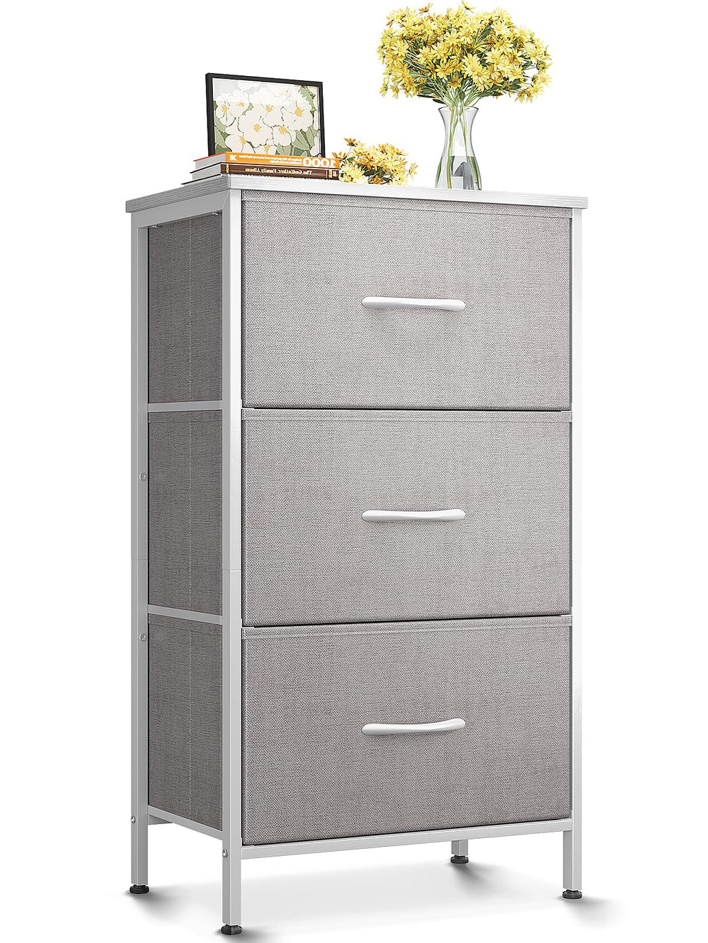 Light Grey 3 Drawer Dresser K83486