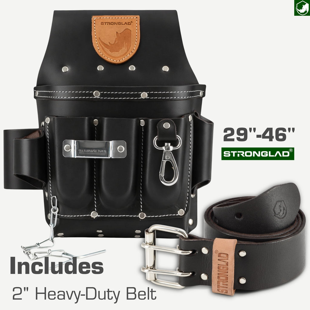 13-Pocket Top-Grain Leather Electricians Tool Belt P384263