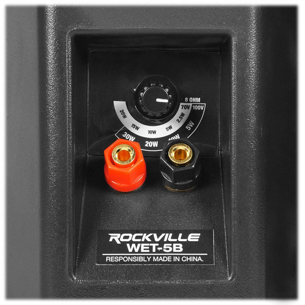 Black Indoor/Outdoor Wall Speaker, 2-Pack H58121