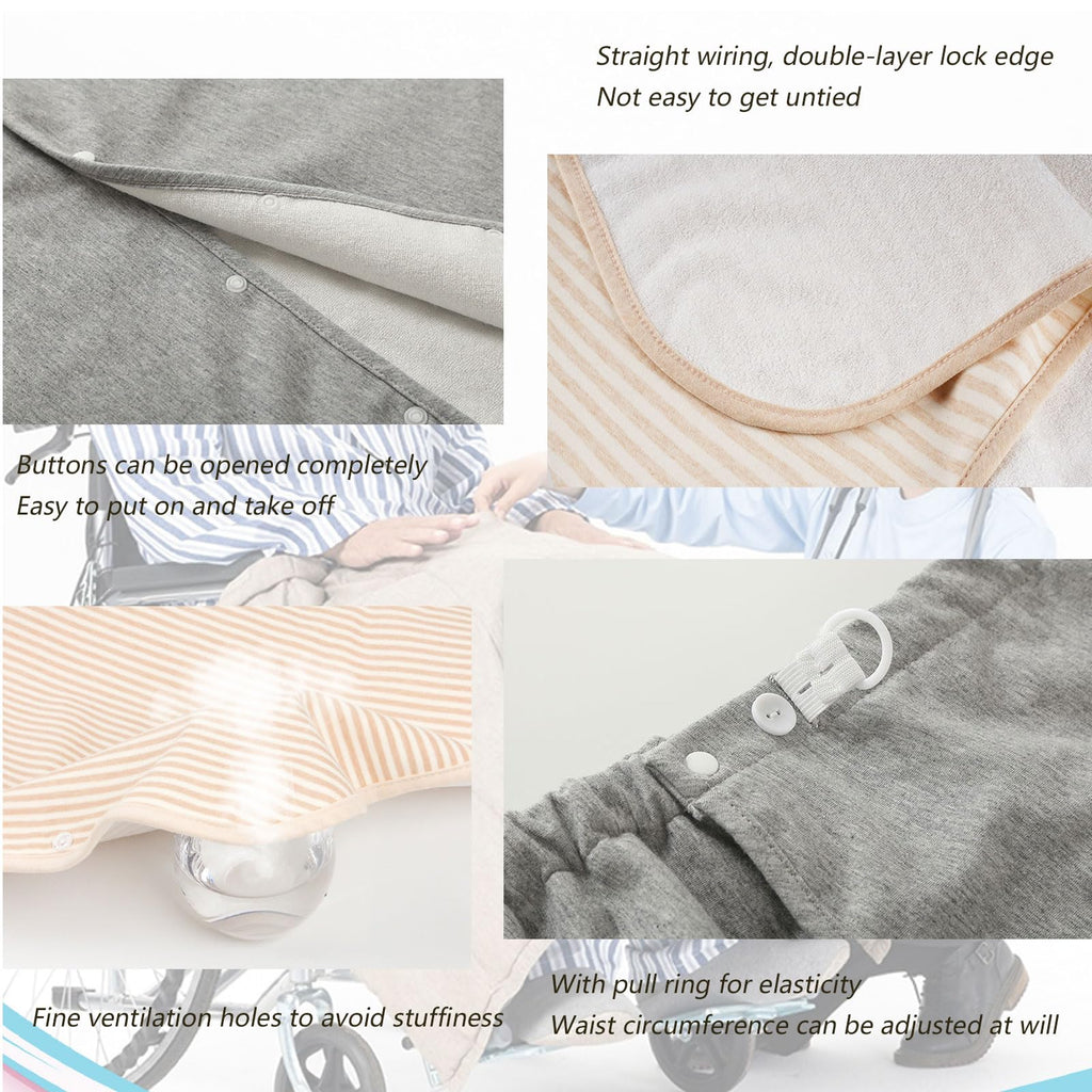 Full Open Waterproof Adjustable Reusable Adult Diaper Skirt P75237