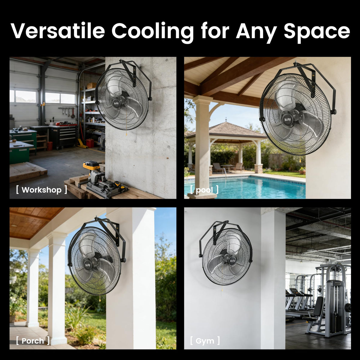 Wall Mount Fan 20" 3-Speed Q76371