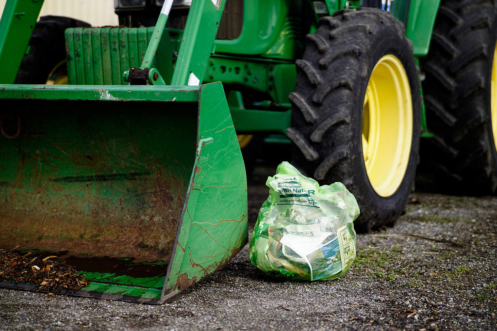 Biodegradable 40-45 Gallon Trash Bags 250 Count Green H293