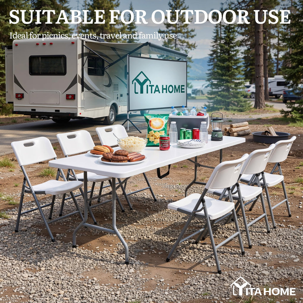 Heavy-Duty 6ft Folding Table with Handle D5202