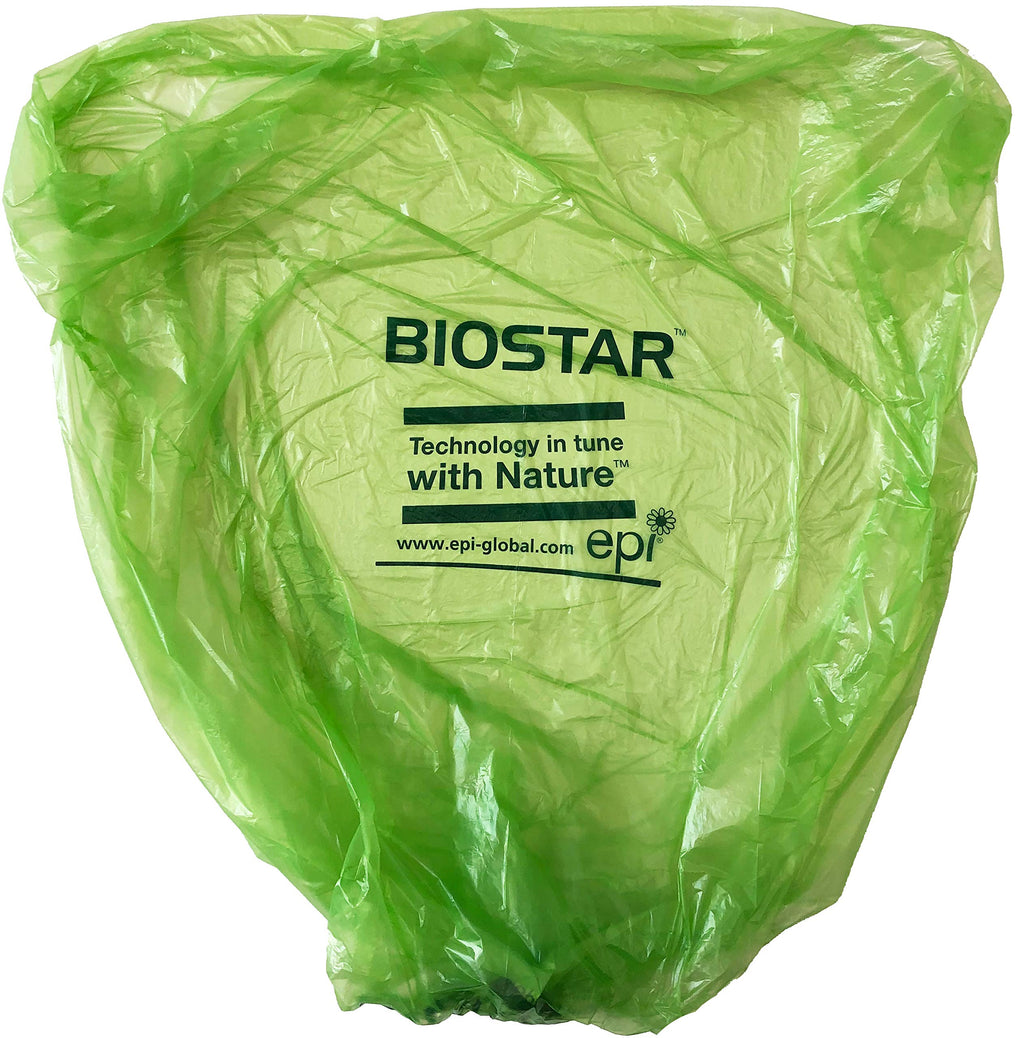 Biodegradable 40-45 Gallon Trash Bags 250 Count Green H293