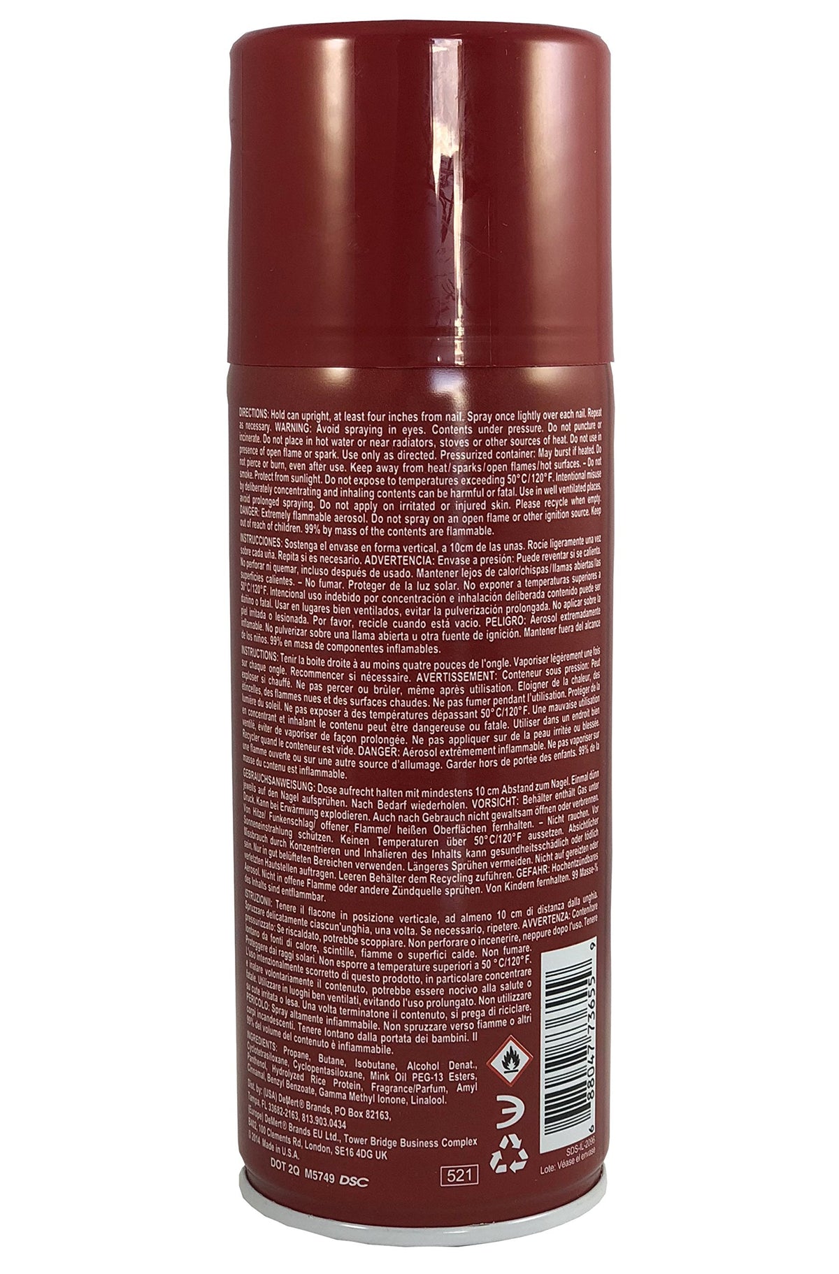 Nail Enamel Dryer Spray 7.5 Ounce Pack of 3 K8567